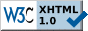 Valid XHTML code